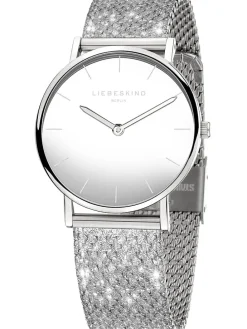 Quarzuhr in Silber/ Weiß