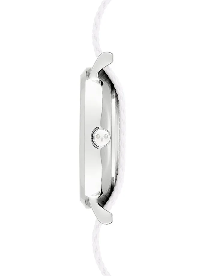 Quarzuhr in Weiß/ Bunt/ Silber