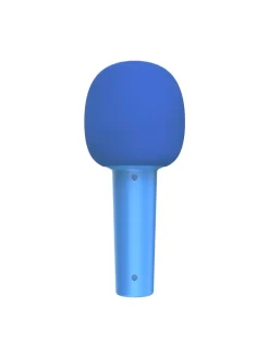 Qware Kabelloses Karaoke Mikrofon mit Bluetooth & Lautsprecher in Blau