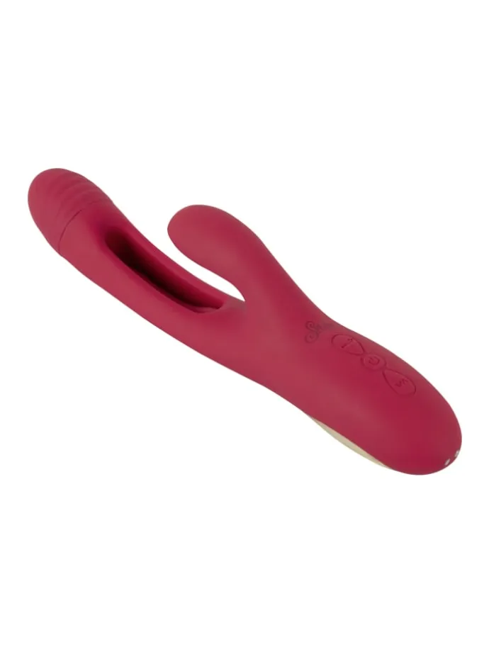 Rabbitvibrator Rabbit Vibrator with G-Spot Stimulation in rot