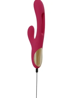 Rabbitvibrator Rabbit Vibrator with G-Spot Stimulation in rot