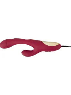 Rabbitvibrator Rabbit Vibrator with G-Spot Stimulation in rot