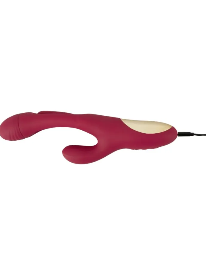 Rabbitvibrator Rabbit Vibrator with G-Spot Stimulation in rot