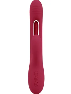 Rabbitvibrator Rabbit Vibrator with G-Spot Stimulation in rot