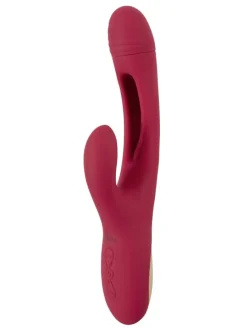Rabbitvibrator Rabbit Vibrator with G-Spot Stimulation in rot