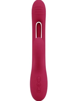 Rabbitvibrator Rabbit Vibrator with G-Spot Stimulation in rot