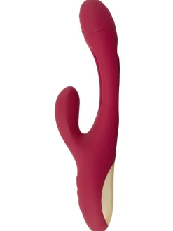 Rabbitvibrator Rabbit Vibrator with G-Spot Stimulation in rot