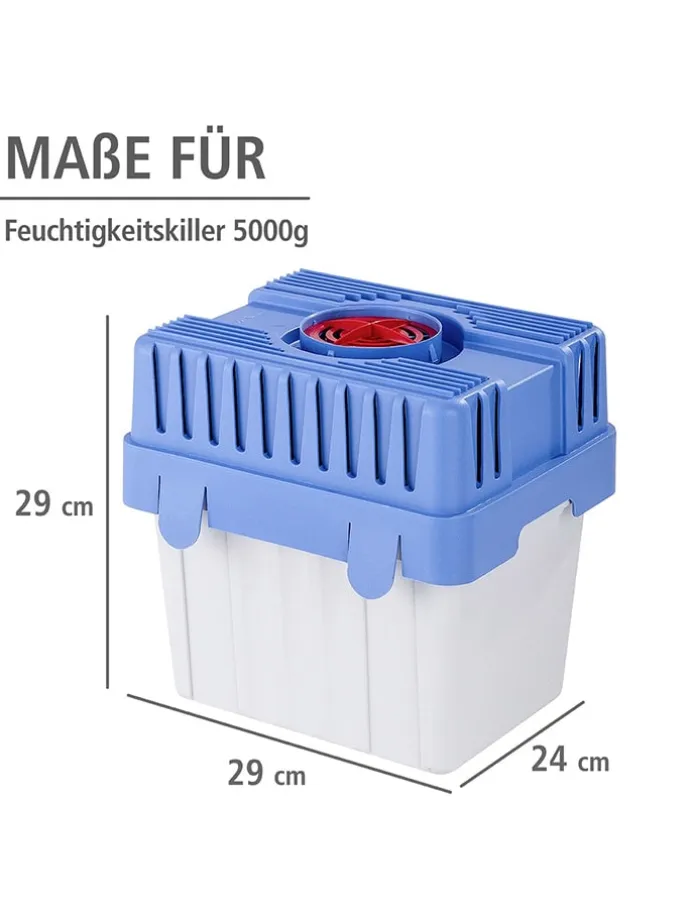 Raumentfeuchter "Feuchtigkeitskiller" in Blau/ Weiß