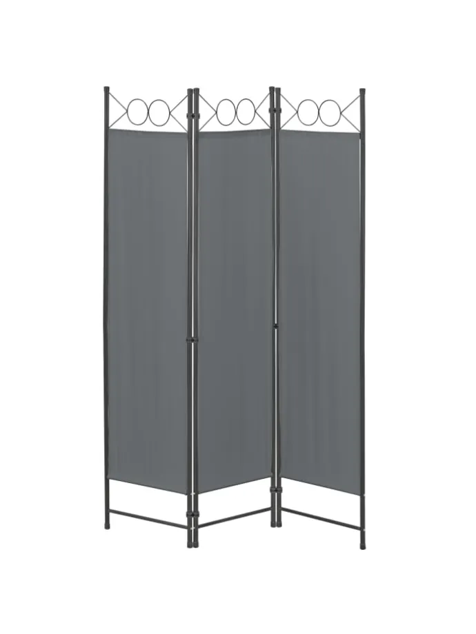 Raumteiler Saragossa 3-teilig in Grau (H)171cm (B)120cm