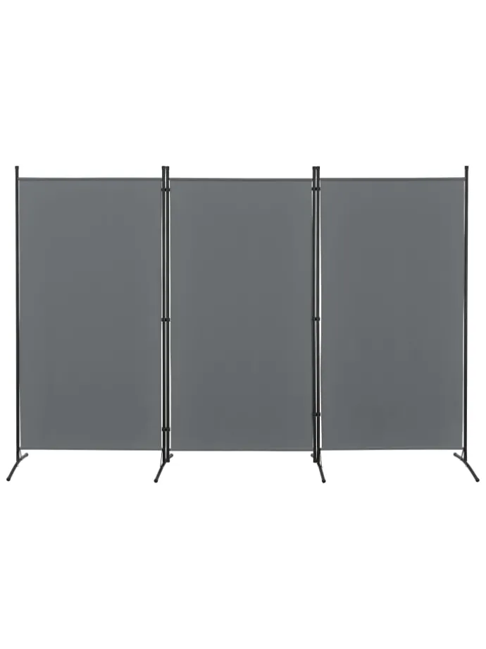 Raumteiler Teruel - 3-teilig in Grau (H)176cm (B)260cm