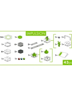 Ravensburger Geschicklichkeitsspiel GraviTrax GO Impulsion in bunt