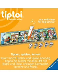 Ravensburger Lernspiel Team SMART ermittelt: Diebstahl im Tier-Express in bunt