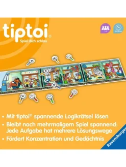 Ravensburger Lernspiel Team SMART ermittelt: Diebstahl im Tier-Express in bunt