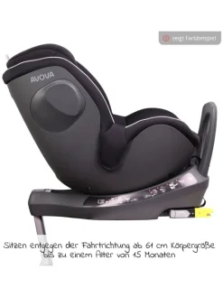 Reboarder-Kindersitz Sperber-Fix 61 61 cm in schwarz