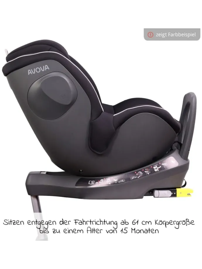 Reboarder-Kindersitz Sperber-Fix 61 61 cm in schwarz