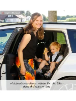 Reboarder-Kindersitz Sperber-Fix 61 61 cm in schwarz