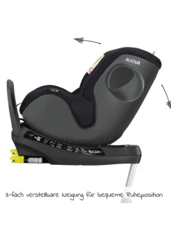 Reboarder-Kindersitz Sperber-Fix 61 61 cm in schwarz