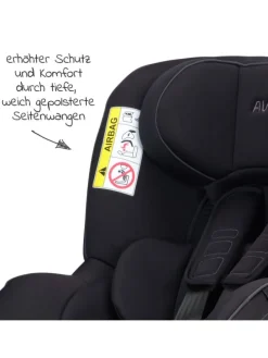 Reboarder-Kindersitz Sperber-Fix 61 61 cm in schwarz