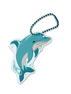 Reflektoranhänger "Delfin" in Hellblau - ab 3 Jahren