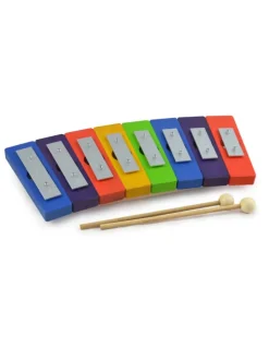 Regenbogen Glockenspiel, pentatonisch aus Erlenholz in regenbogenfarben