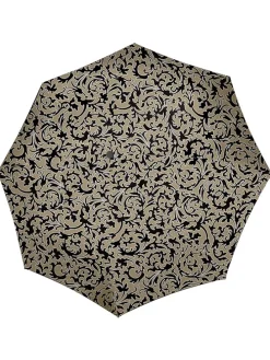 Regenschirm "Duomatic" in Khaki/ Schwarz