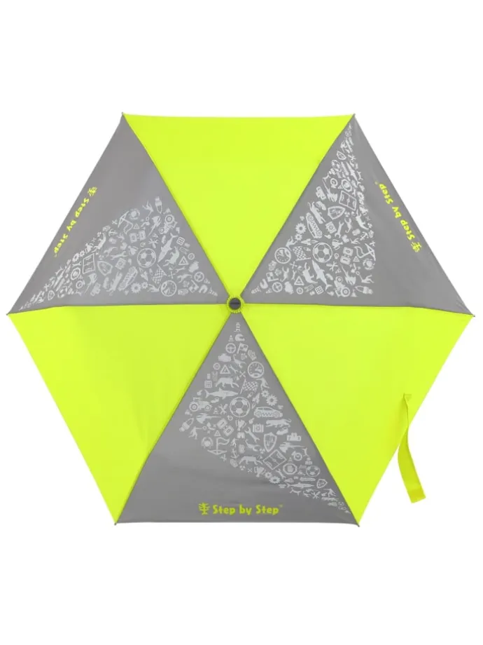 Regenschirm mit Farbeffekt in Neon Yellow