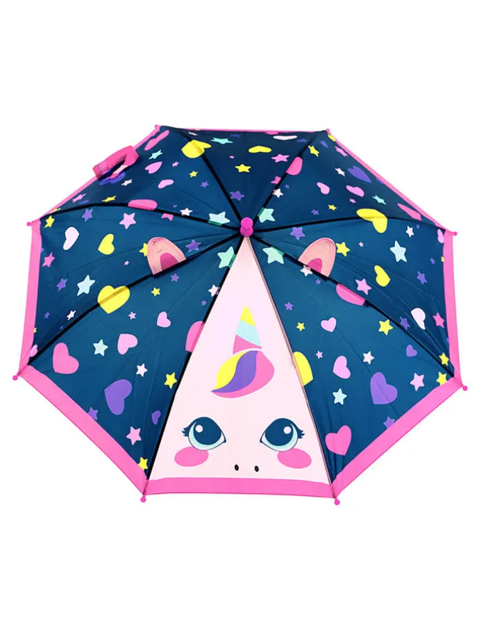 Regenschirm "Unicorn" in Dunkelblau