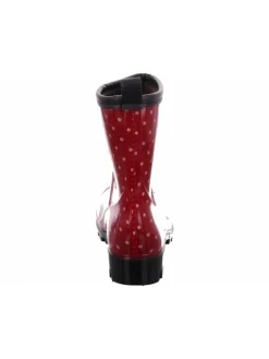 Regenstiefel Gefüttert in rot