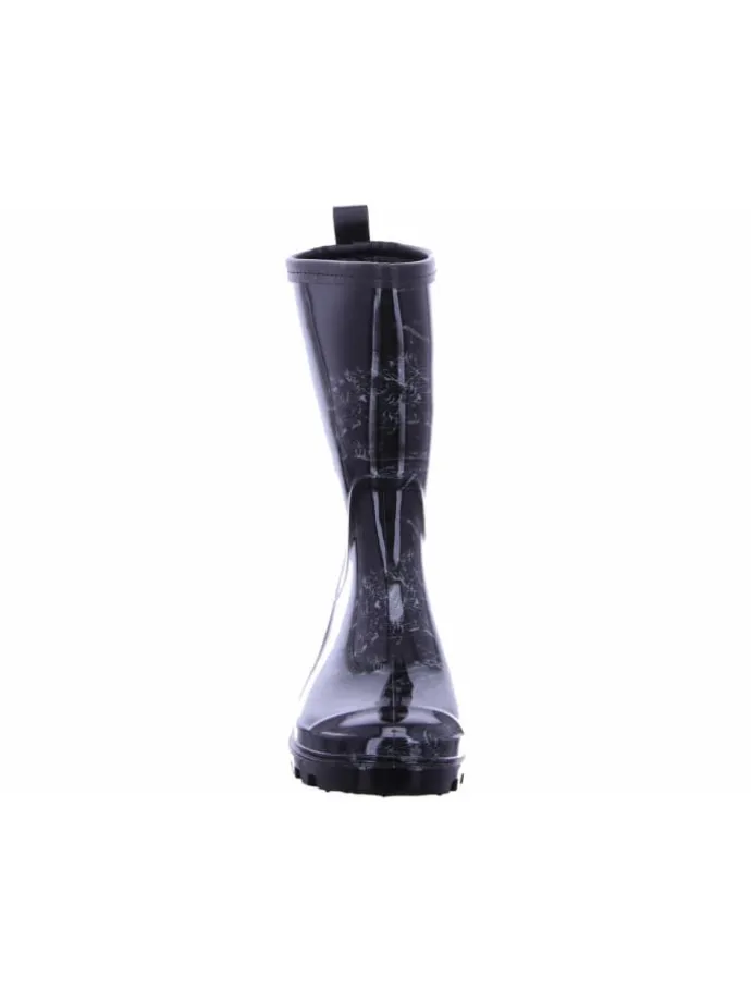 Regenstiefel Gefüttert in schwarz