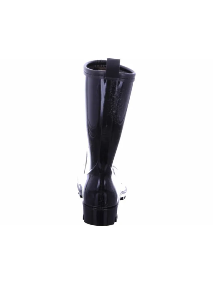 Regenstiefel Gefüttert in schwarz