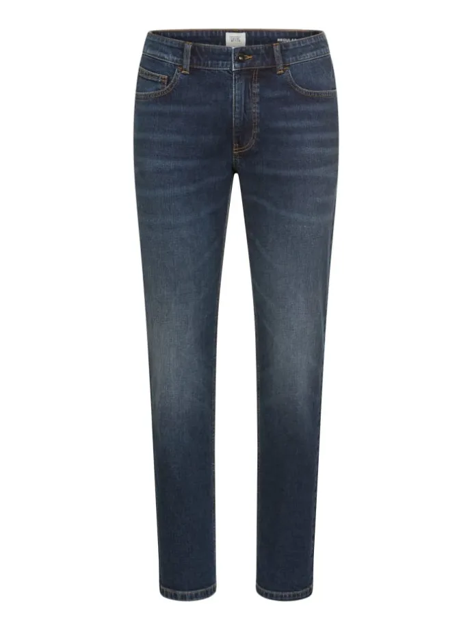 Regular Fit 5-Pocket Hose in Dunkelblau