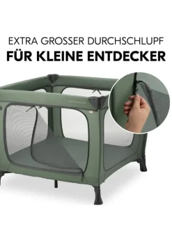 Reisebett & Laufgitter Sleep N Play SQ Set in gruen