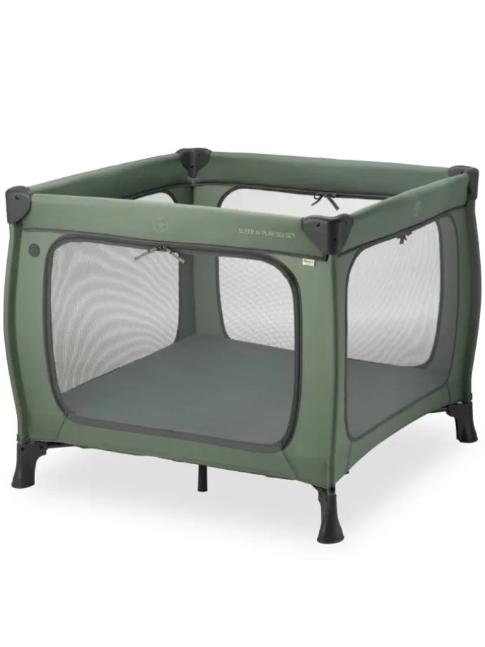 Reisebett & Laufgitter Sleep N Play SQ Set in gruen