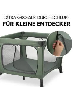 Reisebett & Laufgitter Sleep N Play SQ Set in gruen