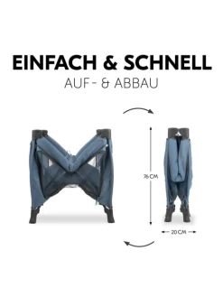 Reisebett & Laufgitter Sleep N Play SQ Set in blau