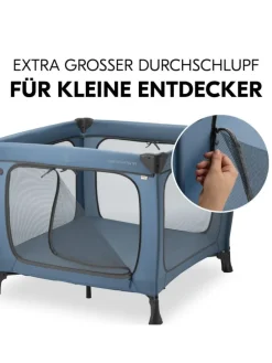 Reisebett & Laufgitter Sleep N Play SQ Set in blau