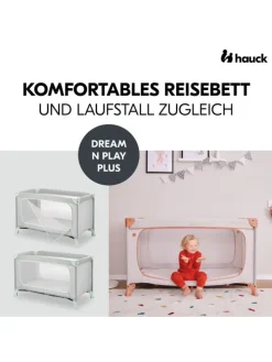 Reisebett Dream N Play Plus (mit seitlichem in grau,gruen