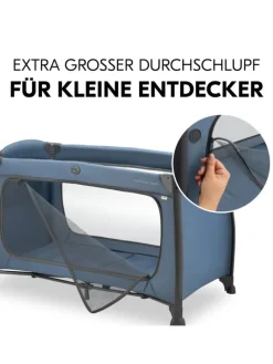 Reisebett Play N Relax Center mit Wickelauflage, in blau