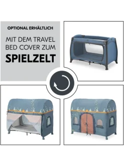 Reisebett Play N Relax Center mit Wickelauflage, in blau