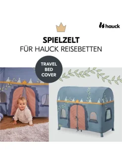 Reisebett Set Dream N Play Plus inkl. Spielzelt, in grau,blau