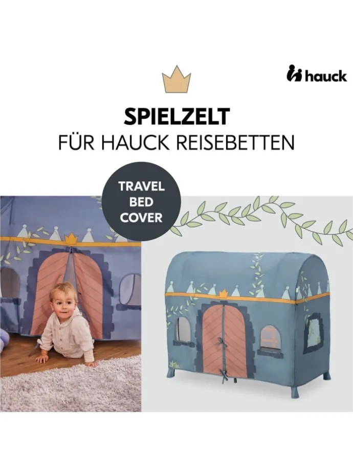 Reisebett Set Dream N Play Plus inkl. Spielzelt, in grau,blau