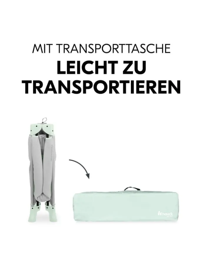 Reisebett Set Dream N Play Plus inkl. Alvi in grau,gruen