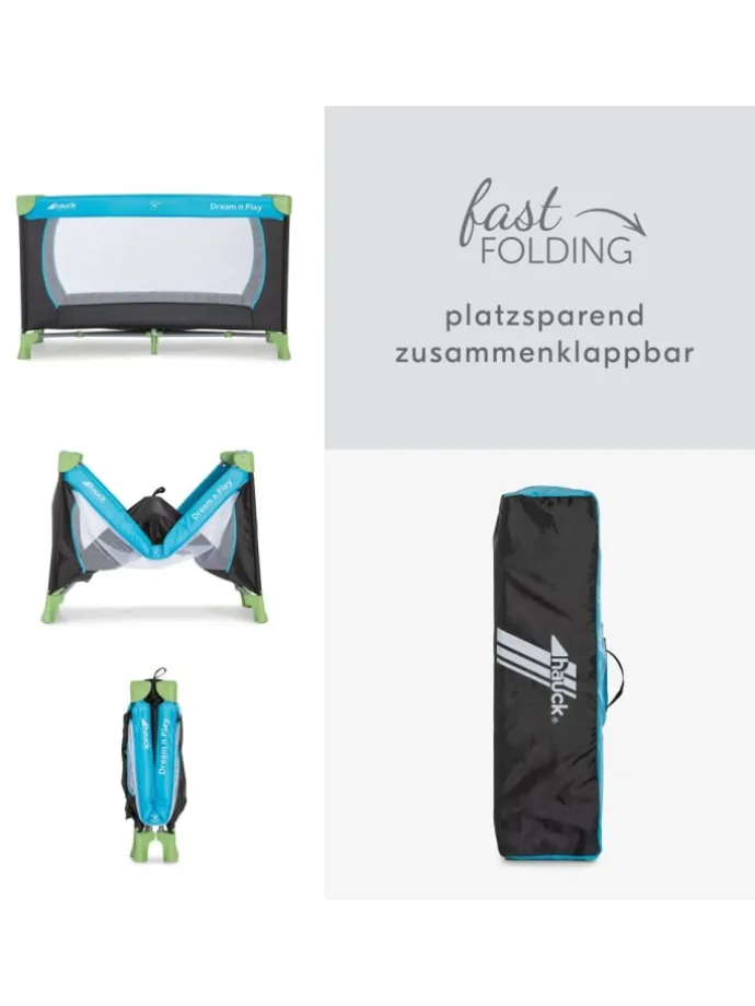 Reisebett Set Dream N Play inkl. Alvi Reisebett-Matratze in blau