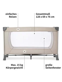 Reisebett Set Dream'n Play inkl. Reisebett in beige