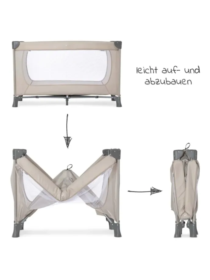 Reisebett Set Dream'n Play inkl. Reisebett in beige