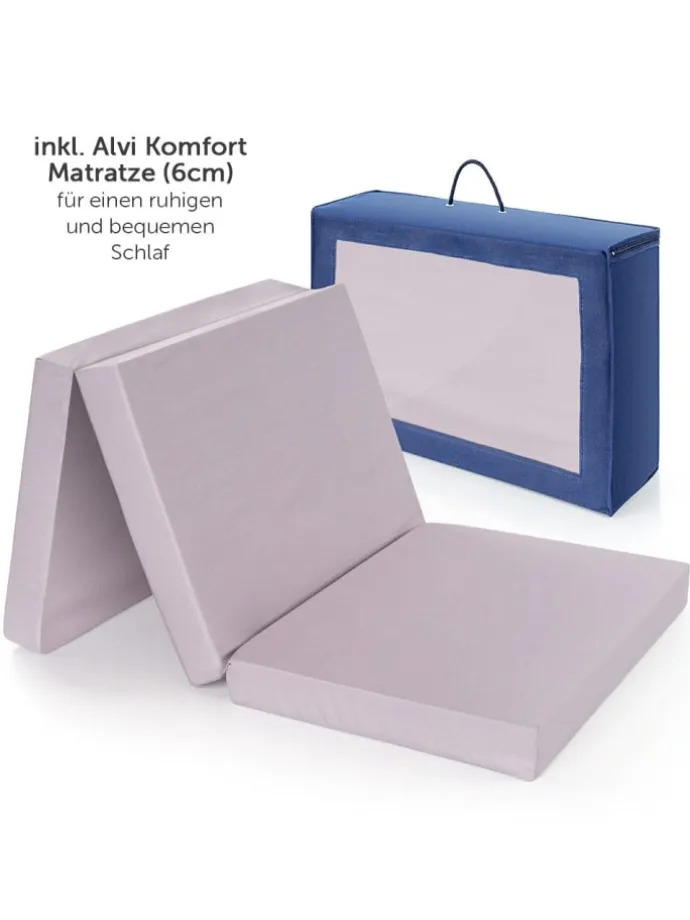 Reisebett Set Dream'n Play - mit Alvi Reisebett in blau,gruen