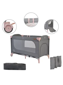 Reisebett Skyglow Laufstall in rosa