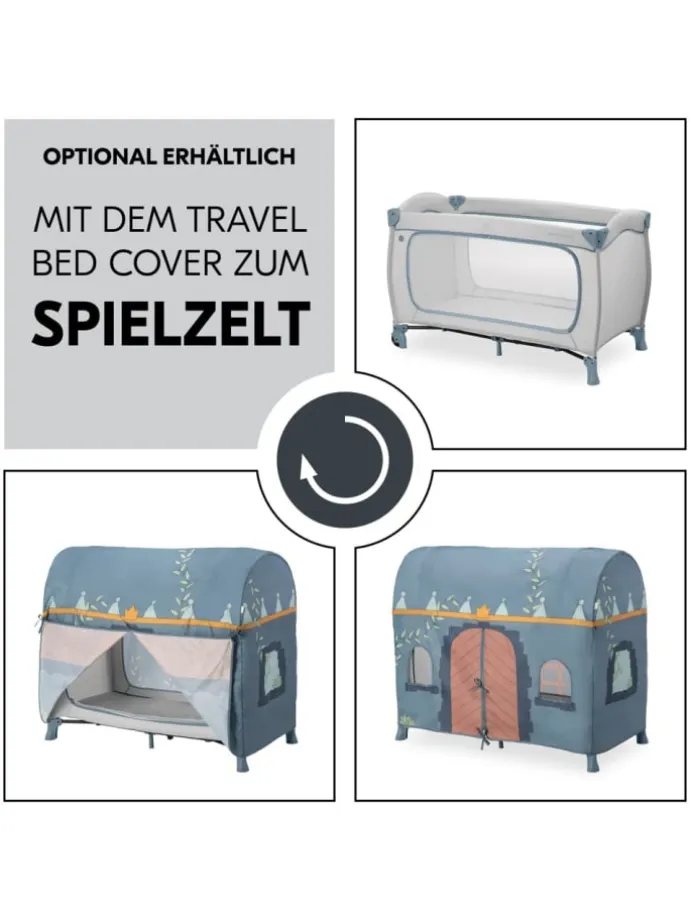 Reisebett Sleep N Play Go Plus (mit Rollen in grau
