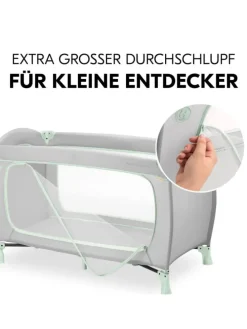 Reisebett Sleep N Play Go Plus (mit Rollen in grau