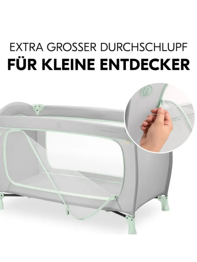 Reisebett Sleep N Play Go Plus (mit Rollen in grau
